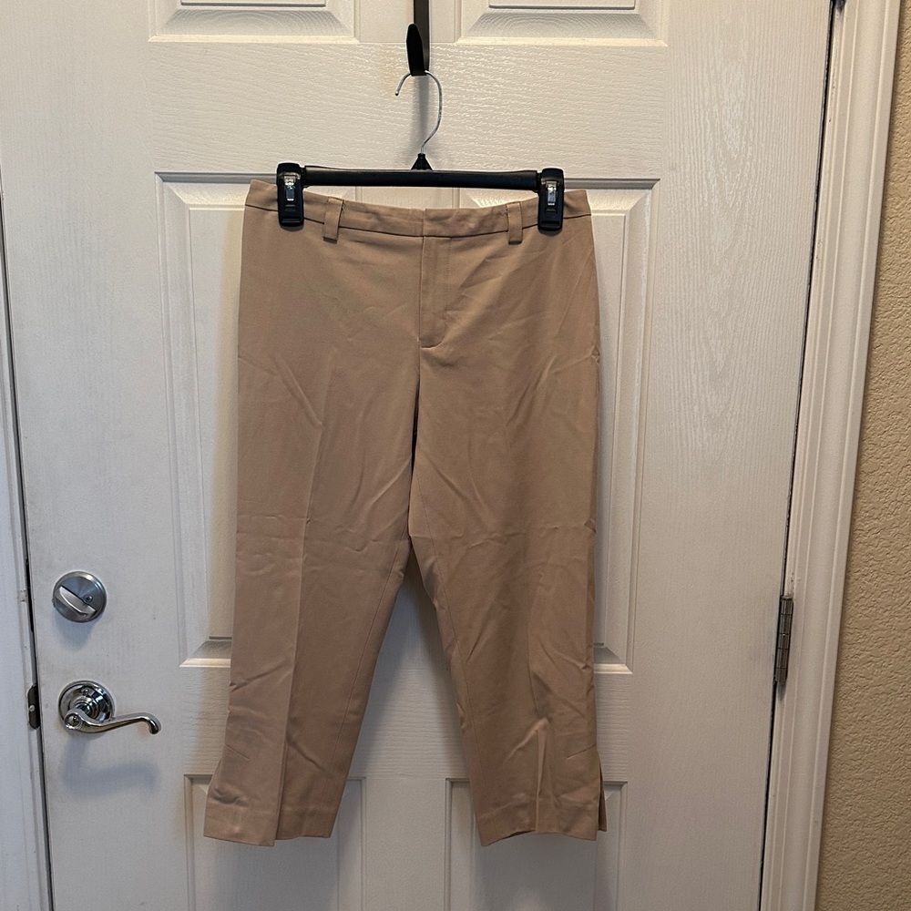Nine West Tan Cropped Pants